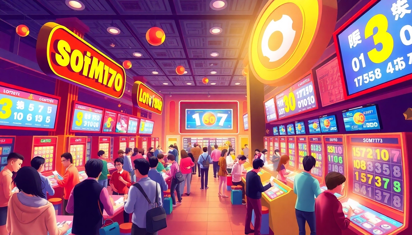 Engage with the thrilling atmosphere of som777 lottery players immersed in vibrant excitement.