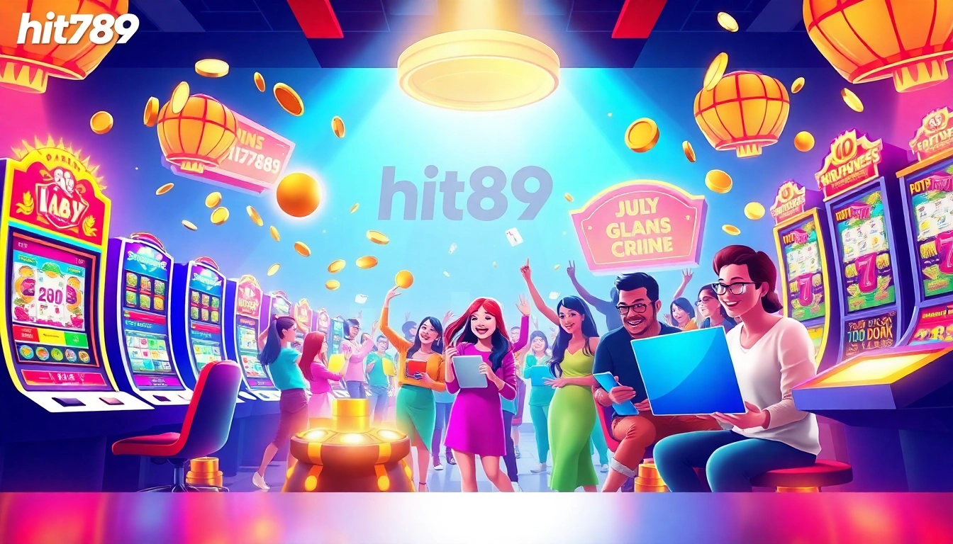 Engage with the diverse gaming landscape at hit789, featuring players celebrating their wins and thrilling gaming options.