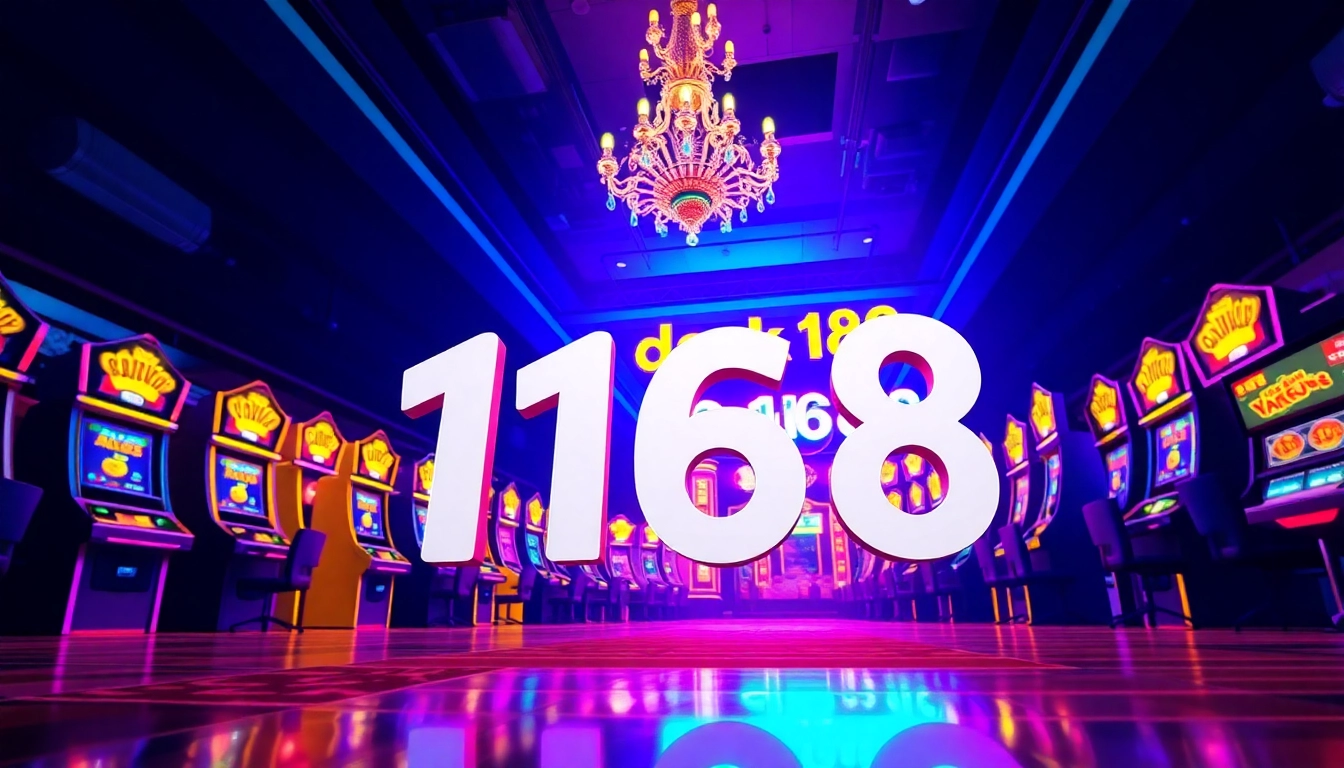 Experience the thrilling essence of dark168 amid vibrant casino lights and electrifying gameplay.