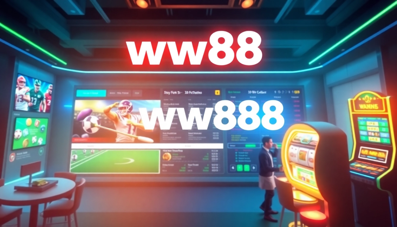 Experience the excitement of online betting at ww88 through an interactive gaming interface.