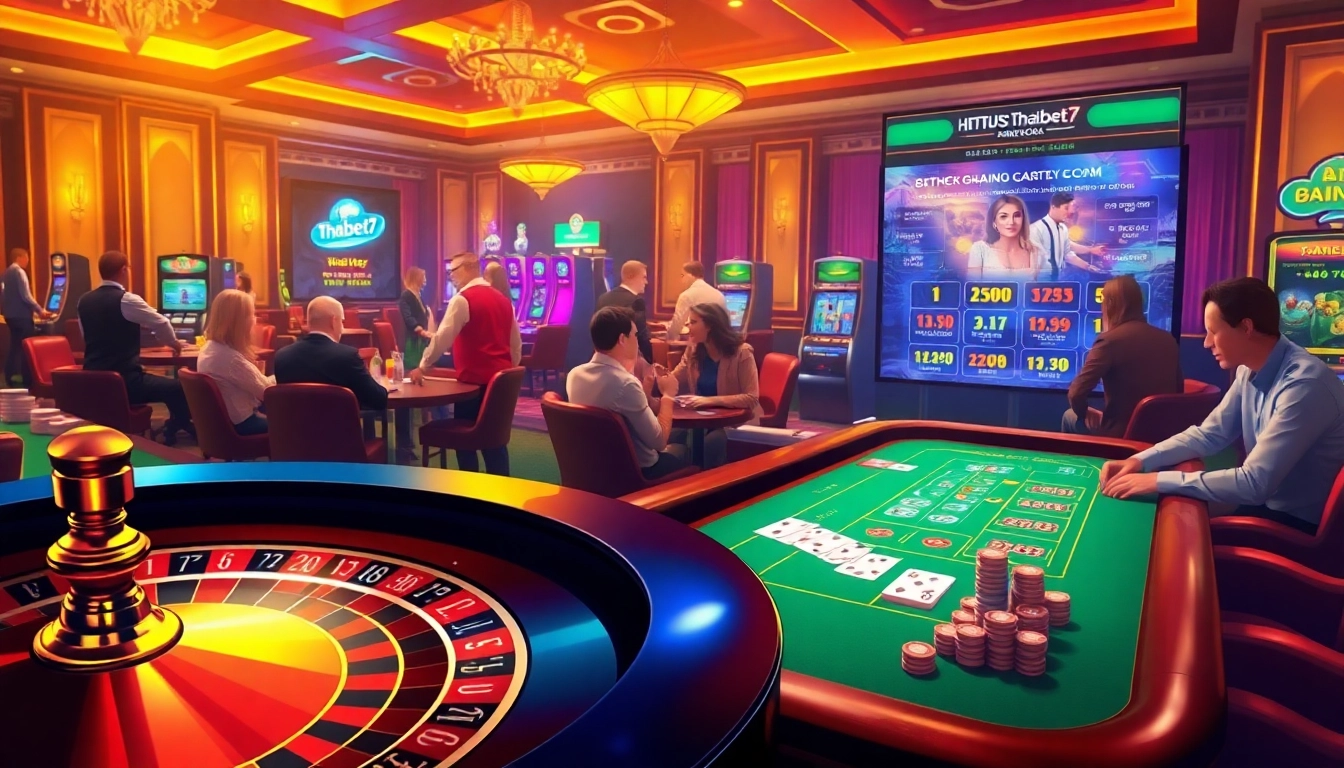 Experience the thrill of betting at https://thabet7.biz/, featuring immersive casino tables and vibrant gaming action.